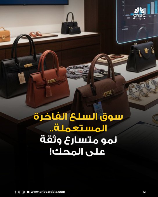 مع تسارع النمو في سوق السلع الفاخرة المستعملة عالمياً، أصبحت عمليات التحقق من الأصالة العامل الفاصل بين المنصات الموثوقة وغيرها. وفق تقرير صادر في 9 أكتوبر/ تشرين الأول عن مجموعة بوسطن الاستشارية ومنصة إعادة بيع السلع الفاخرة Vestiaire Collective، فإن سوق إعادة بيع الأزياء والمنتجات الفاخرة تشهد نمواً سنوياً بمعدل 10%، أي أسرع بثلاث مرات من سوق السلع الجديدة. التقرير يتوقع أن يصل حجم هذه السوق إلى 360 مليار دولار بحلول عام 2030، مقارنةً بنحو 210 مليارات دولار اليوم #CNBC_عربية 