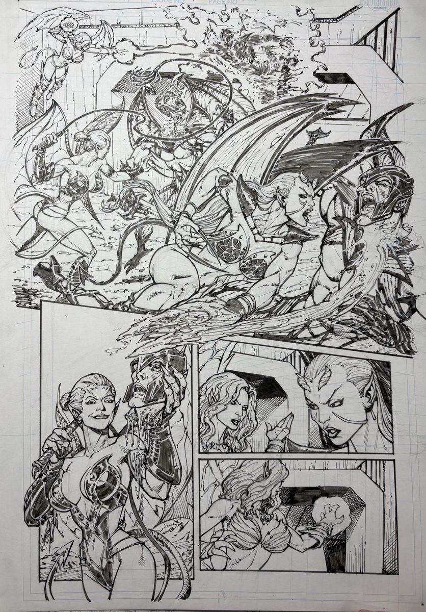 Here’s a look at a page from Lilineth: Infernal Conflict! Go back it now! Join the war!
indiegogo.com/en/projects/an…