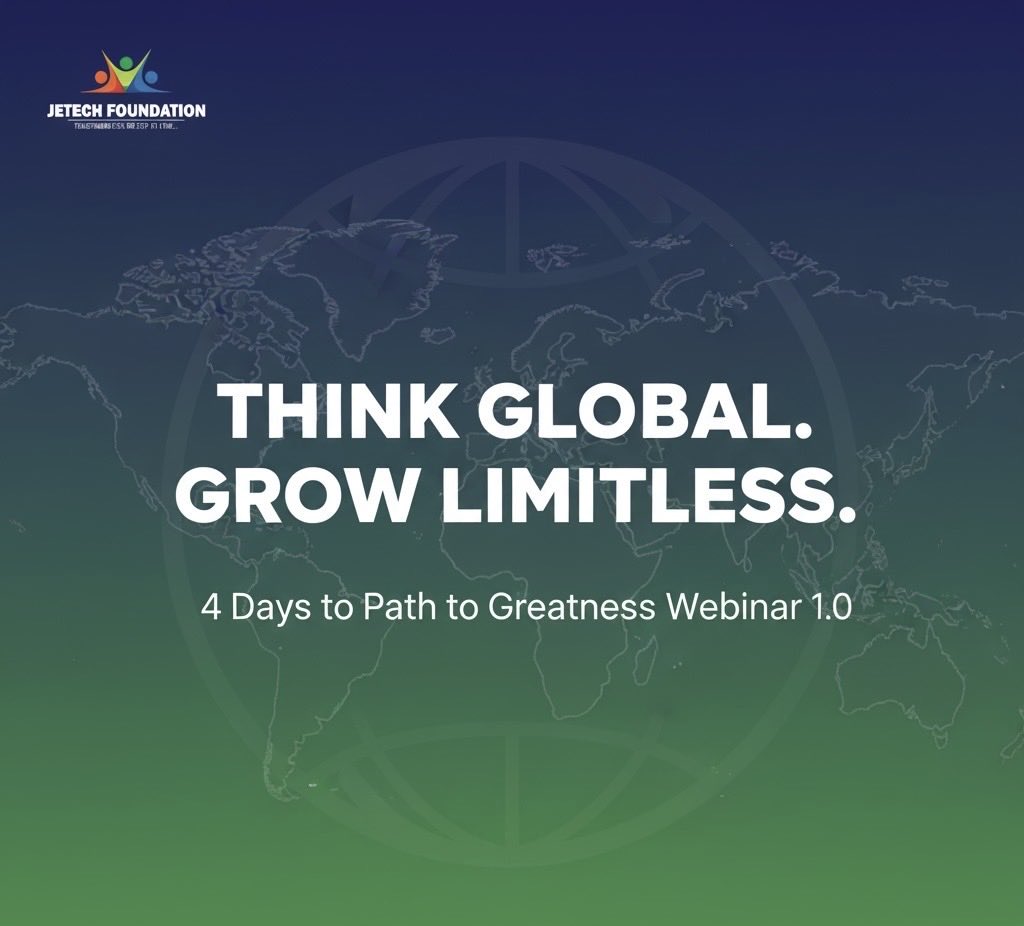 JETECHFoundatio's tweet photo. 🌏 Greatness has no borders.
#PathToGreatness is your first step toward thinking — and acting — globally. 🌐

Register 👉🏼 https://t.co/iBHYMWtIrx

#JetechFoundation #CareerGrowth #Leadership #Education #EducationForAll #Webinar2025 https://t.co/hQmhwYgxAp
