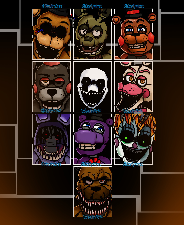 Andretrixyt's tweet photo. some animatronics from the UCM
#fnaf #fnafucn #ucnrosterredraw #fnaffanart https://t.co/9dNJwSWcQd