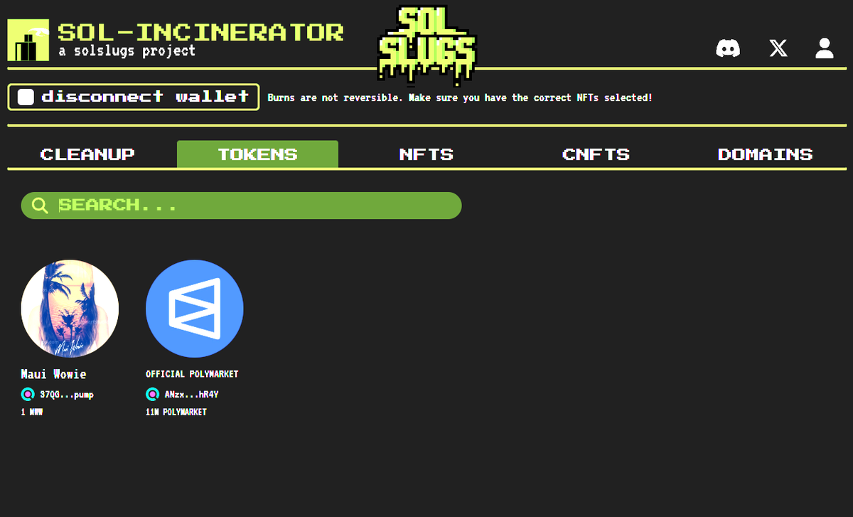 I'm in sol incinerator but the dev supply isn't showing up, I will send the supply to a different wallet then burn it from that wallet

I will update in one second.