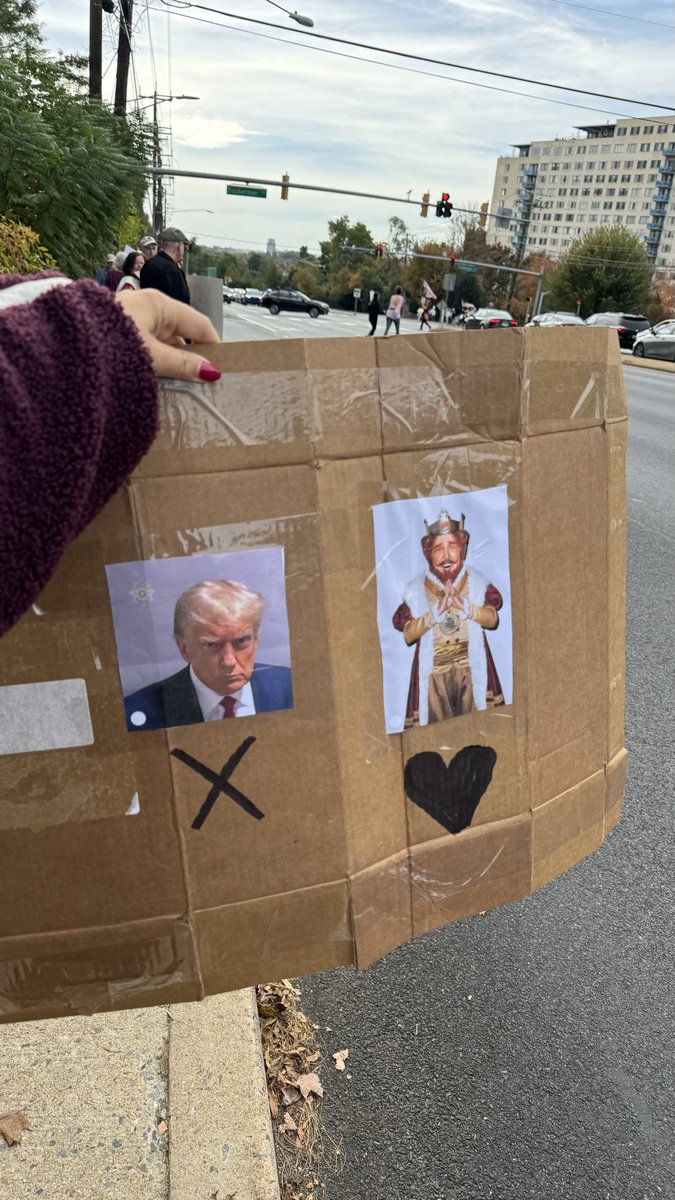 my sign today for #NoKings in Moco <a href="/WashProbs/">Washingtonian Problems</a>