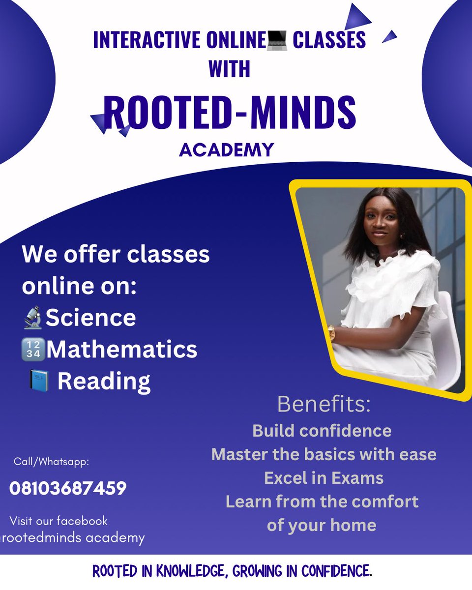 AdedoyinRachael's tweet image. facebook.com/share/r/1GoFTo…
Join my online classes and learn the smart way:
✅ Easy explanations
✅ Practice questions
✅ Fun interactive lessons
🎓 Let’s turn learning into success! #onlinetutor #mathstutor @SkooliOnline @teachonlinejob @onlinemommy
