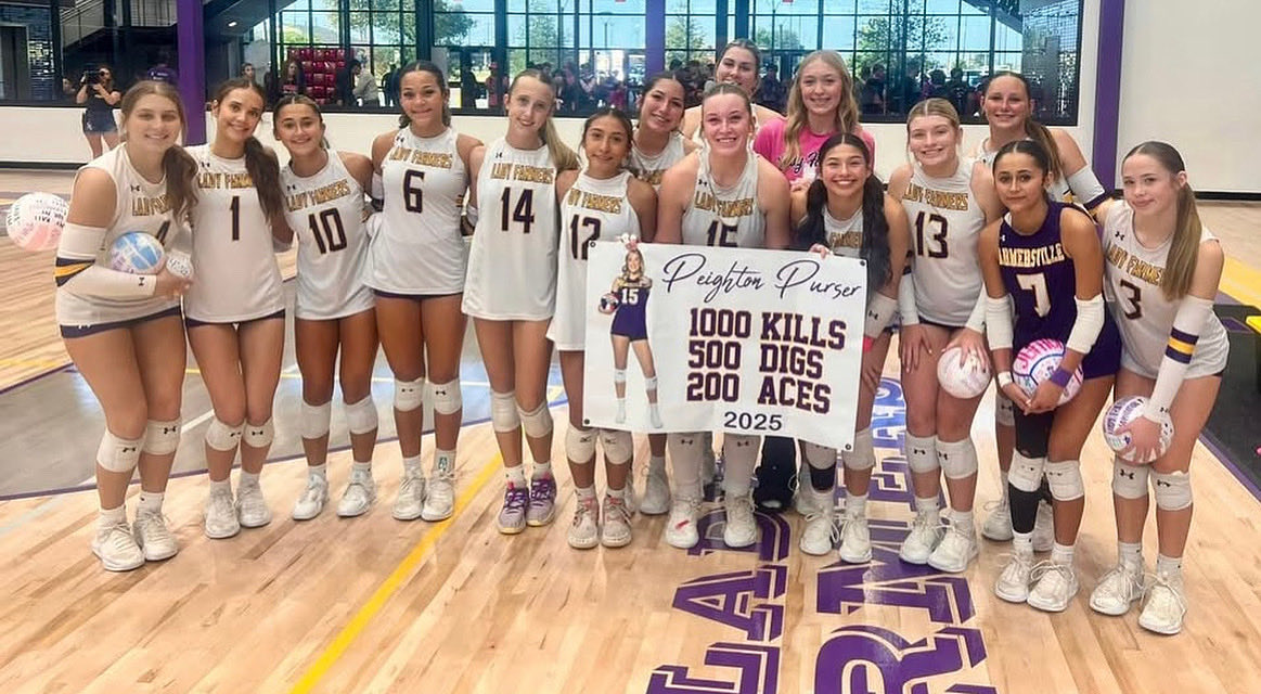FHSfarmerJOE's tweet photo. Congratulations to Peighton Purser for not only surpassing 1,000 kills, 500 digs, and 200 aces, but also breaking the school record for the most aces in a season!
#FHSfarmers
#FARMERfamily
#LKGFA
#RodeoRevival
#RideForTheBrand
#RodeoJoe
#famousinfarmersville https://t.co/iAiDwj3Poo