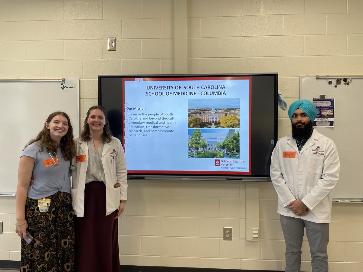 A huge thank you to the medical students from <a href="/UofSCSOMC/">USC School of Medicine Columbia</a> for speaking with our Institute for Health Sciences students! 💉💜 Our Blazers gained valuable insights into med school life and the skills they can build now to become successful future candidates. #MedPro #HereOnPurpose