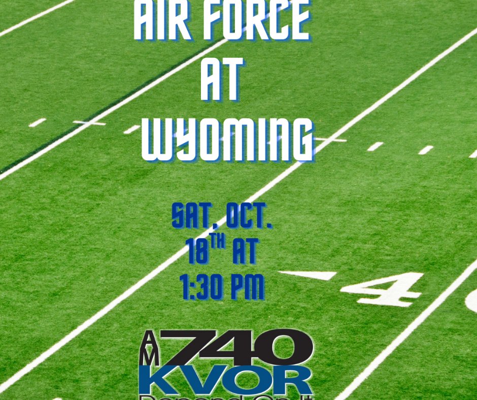 🏈 The Falcons and Cowboys Meet Again 🏈

Hear Air Force take on Wyoming in a showdown you don’t want to miss!

Listen for FREE:
📻 740 AM
💻 KVOR.com
📱 KVOR App

#AirForceFootball #GoFalcons #KVOR #CollegeFootball