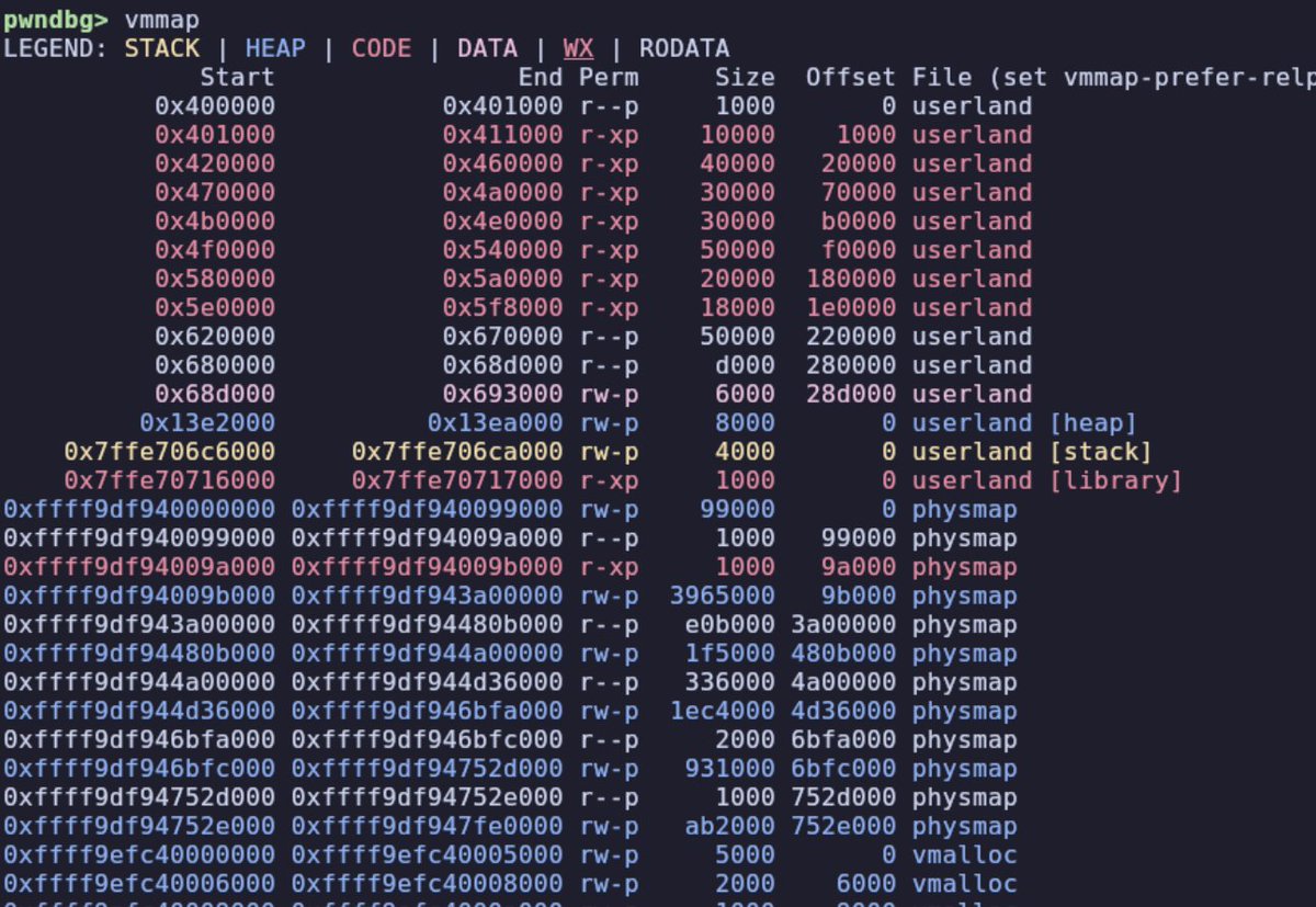 disconnect3d_pl's tweet image. Btw we released Pwndbg 2025.10.10 recently with improved kernel debugging, mach-O+Objective-C (LLDB) support, new commands for dumping mallocng (musl) allocator state and much more!
See the changelog here!
github.com/pwndbg/pwndbg/…