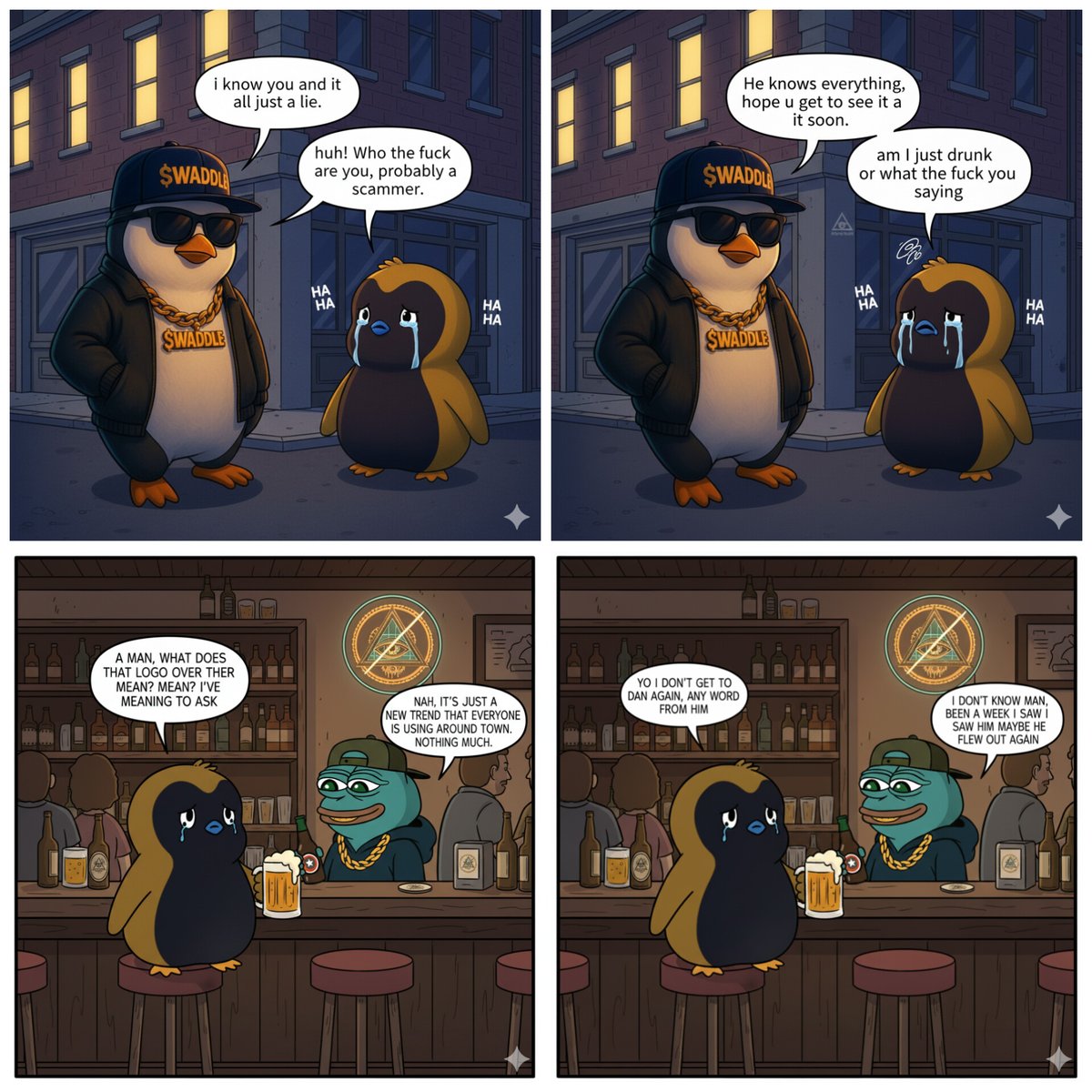 Finally here 😜😀... 

A new <a href="/gniKugneP/">ANTI</a> comic X <a href="/PumpMindVirus/">PumpMindVirus 🦠</a> <a href="/WaddleRewards/">Waddle Rewards</a> <a href="/DebtCulture/">$DEBT</a> <a href="/PeterGibbonsPGP/">Peter Gibbons ($PGP)</a> 

This comic makes a special way to my heart knowing that everyone of us wish to have this kinda world, stress free and just enjoyment