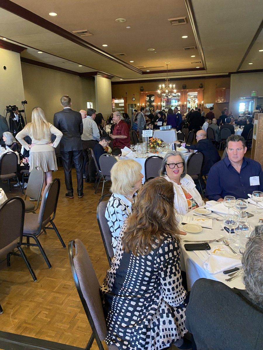 Lots of people here at the Gold and Silver Circle event. A record number of inductees this year.