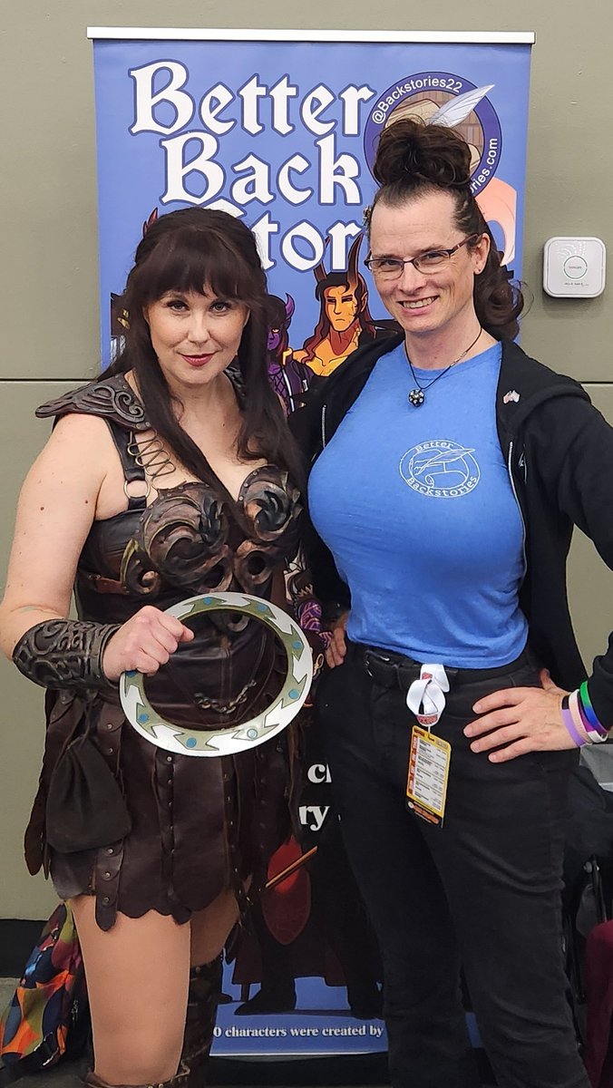 At <a href="/baltimorecomics/">Baltimore Comic-Con</a> with our favorite Xena cosplayer!
#betterbackstories