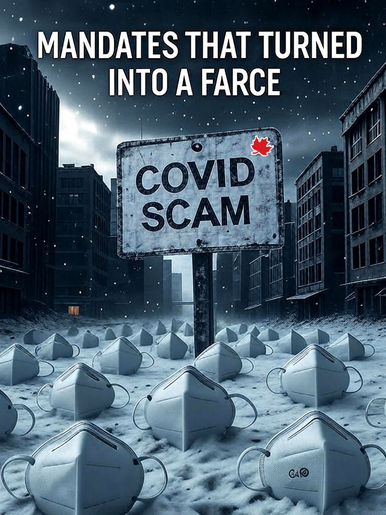 THE COVID CHAOS:🚨
When will someone be arrested?🚩
Remember when we were told it was just "two weeks to flatten the curve"? That temporary measure ballooned into years of escalating restrictions, many of which defied logic, science, and common sense—especially in Canada, where