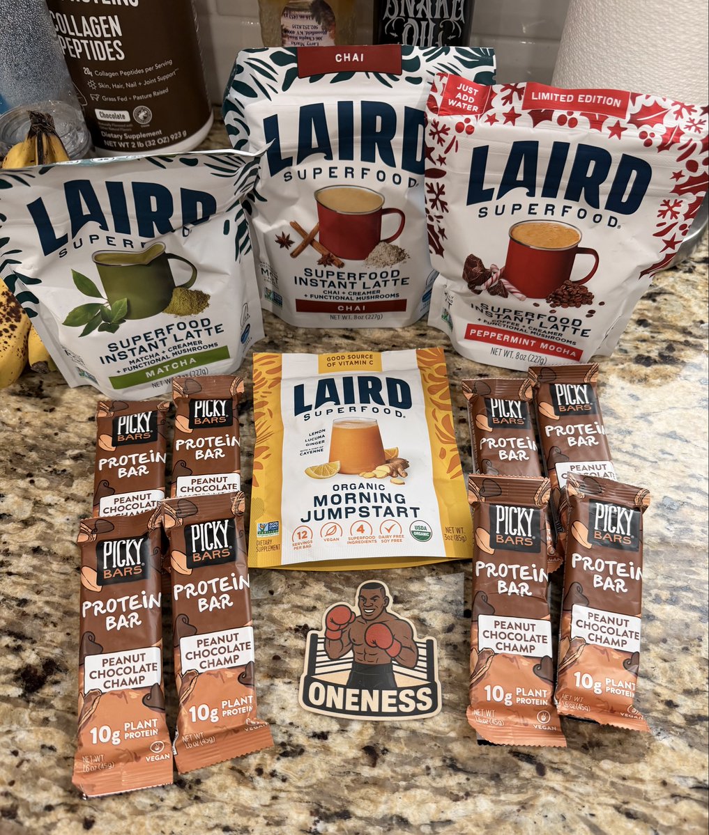 Got all of this free with rewards points. <a href="/LairdSuperfood/">Laird Superfood</a> ftw