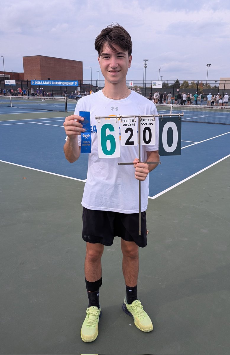 Ettore Bona is your Individual Regional Champion after a 6-0, 6-0 result in today's final. 

He will play in the Individual State Finals next Friday at 2pm at Park Tutor in Indianapolis.