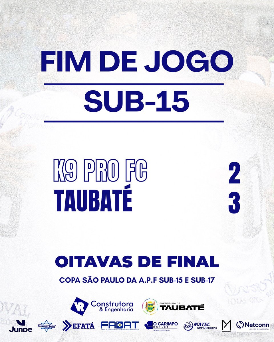 ectaubate's tweet photo. Vitória na ida! 💙🐴

O #Burrinho vence o K9 Pro FC por 3 a 2 com gols de Miguel Maia (duas vezes) e Murilo pelas oitavas de final da Copa São Paulo APF!

Jogo de volta acontece na segunda (27/10), ás 14h, no Campo da Esplanada. https://t.co/zMqC96bM4z