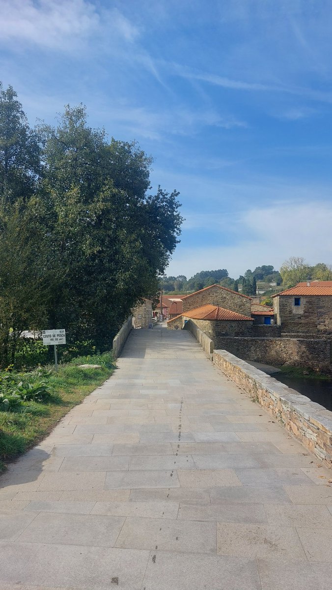 mullen_derek's tweet photo. Well, that's day 4 over, nice hike, plenty of hills to challenge the legs and plenty of people for chats along the way. Staying in lovely farmhouse outside Arzúa tonight, great food and their own wine too. 38 Kms left over two days. https://t.co/qt3ZYfhloi