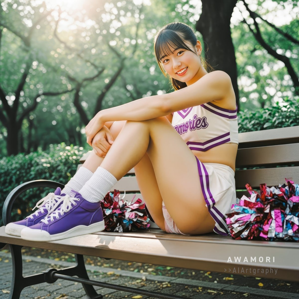 2022Awa's tweet image. 📢#cheers_weekend
#cheerleaders #aiportrait #aiphotography #aigravure #aigirl #photoshop #lightroom #photorealism #firefly #nanobanana #imagen4 #4K