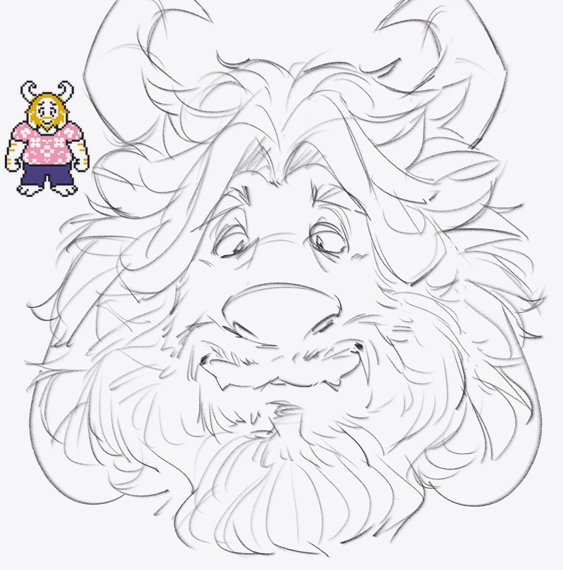 cosmicityyy's tweet photo. Asgore sketchh https://t.co/eAVMUOhn7V