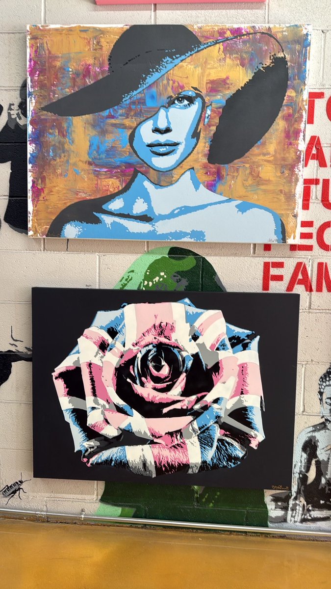 BillyMorrison's tweet image. Clearly in my “Pink and Blue Phase” 😂 EARTH MOTHER (pink) - 36” x 36” acrylic and spray on canvas. Available. Email info@billymorrisonart.com or direct message for more details.