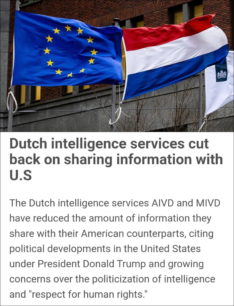 Dutch intelligence just hit pause on info-sharing with the US! It's time to lock the backdoor