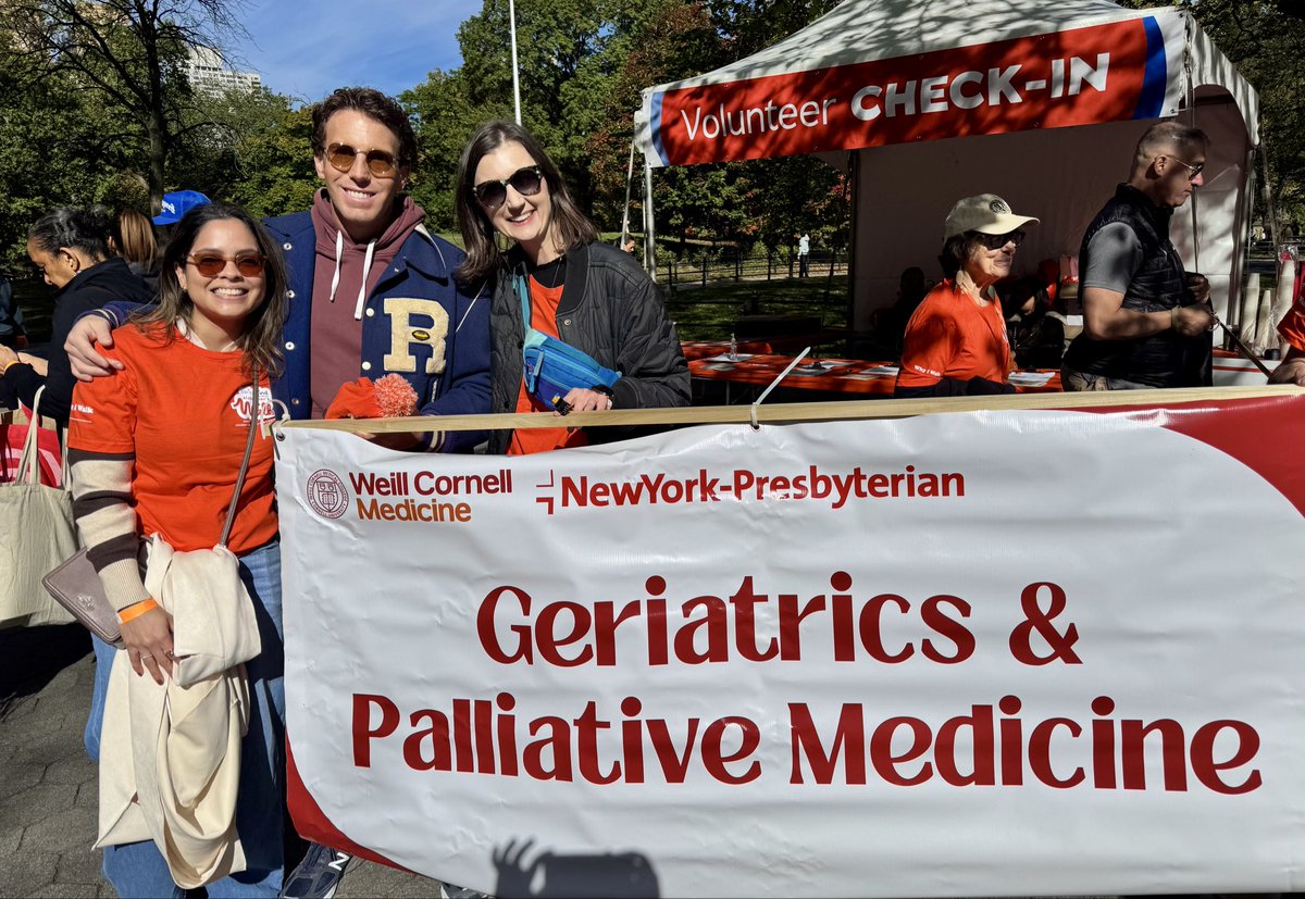 Great morning at <a href="/caringkindnyc/">CaringKind</a> in Central Park with <a href="/WCMGeriPal/">WCM Geriatrics & Palliative Medicine</a>!