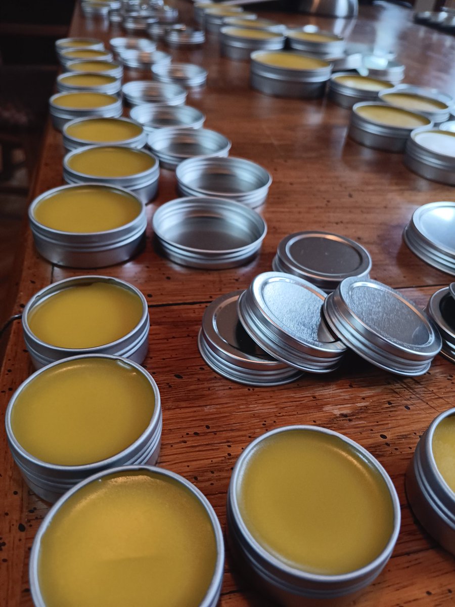 Making Calendula + Lavender balm today!  visit our website sistersageherbs.com