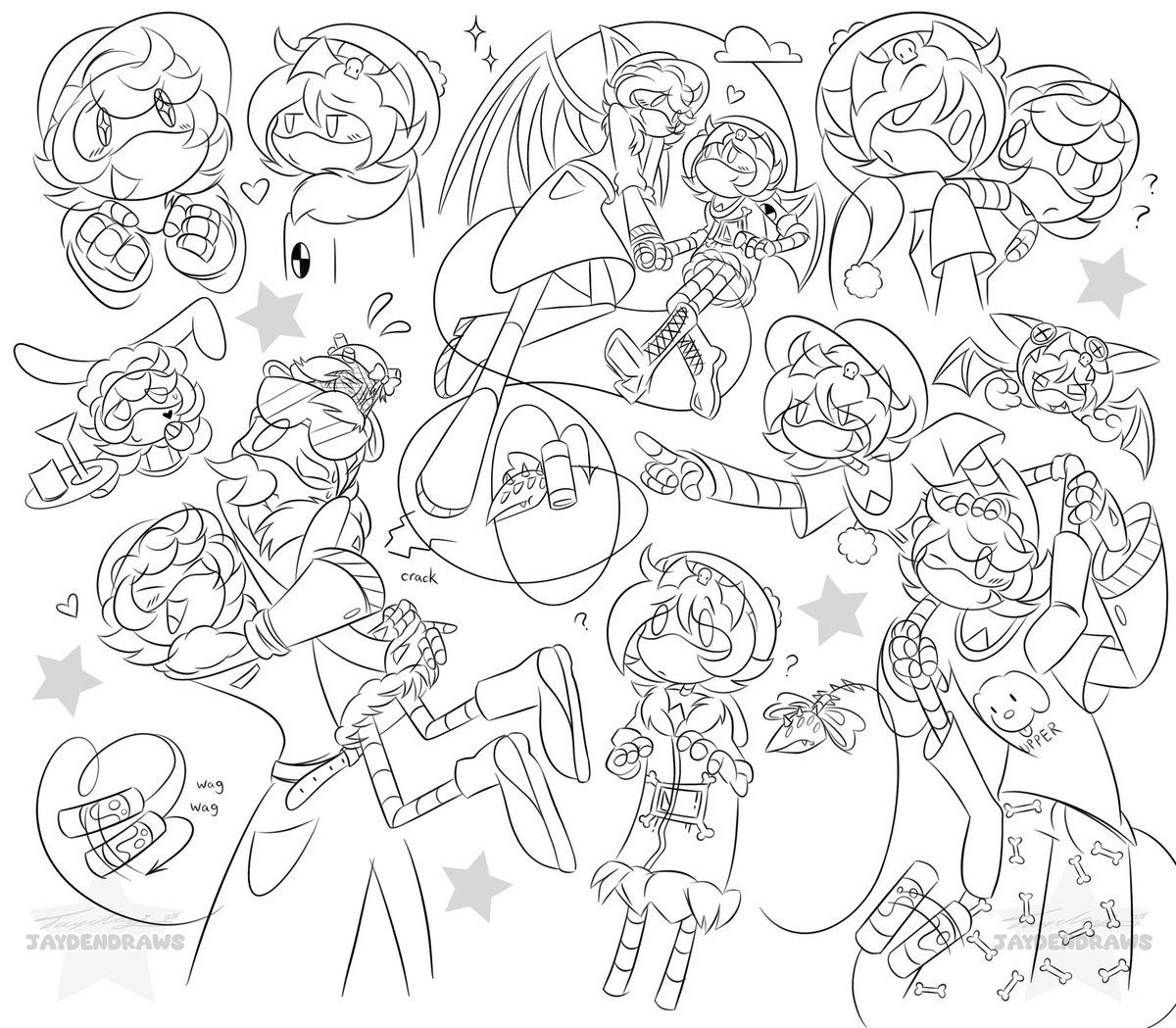 Some nuzi sketches! I love the song so much 💜💛 (colored version tomorrow or Monday) #murderdrones #murderdronesfanart #nuzi #n #uzi #serialdesignationn #uzidoorman #glitchproductions #thelivingtombstone