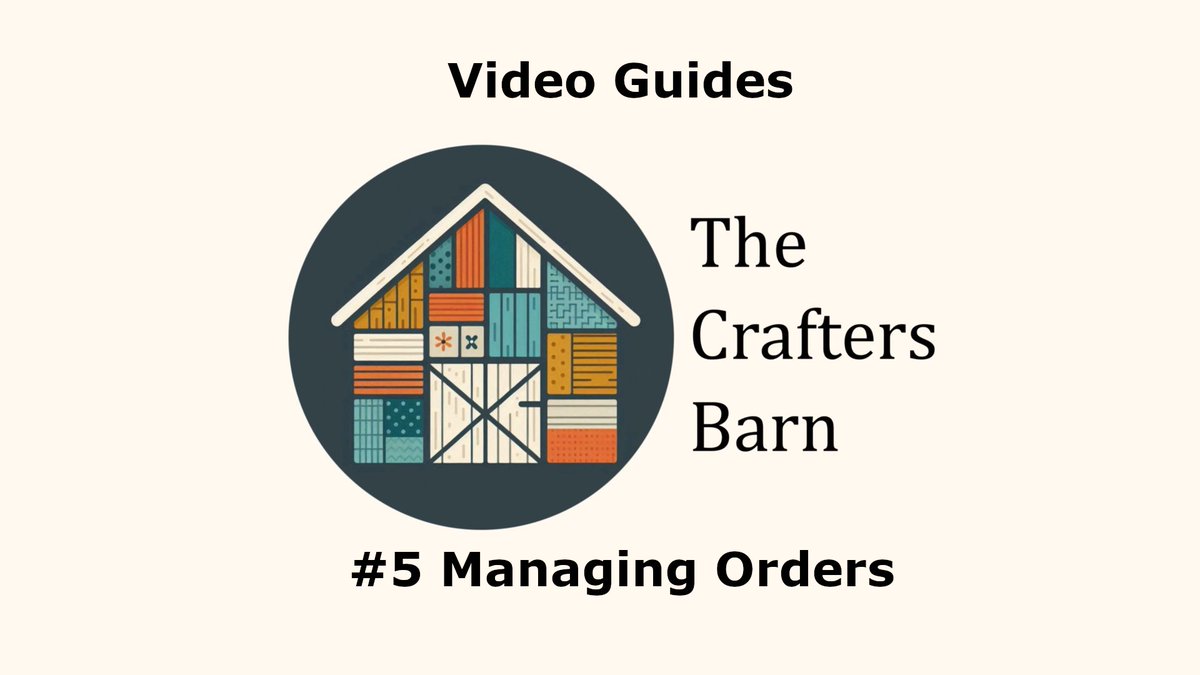 Got an order on The Crafters Barn? 🎉

Here’s how to manage it quickly and easily 👇

🎥 craftersbarn.co.uk/handmade-marke…

#TheCraftersBarn #CraftBusiness #EcommerceTips #MakersMarket