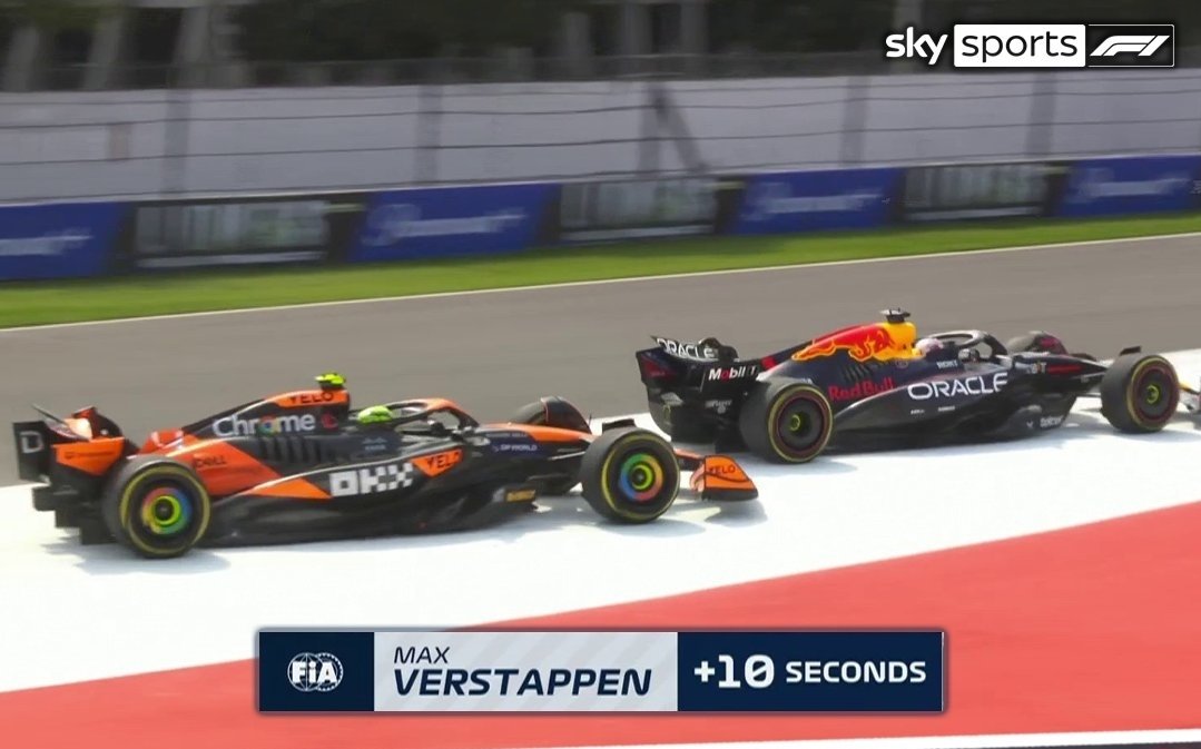 MV33Racing's tweet image. Max 10s penalty              George no penalty