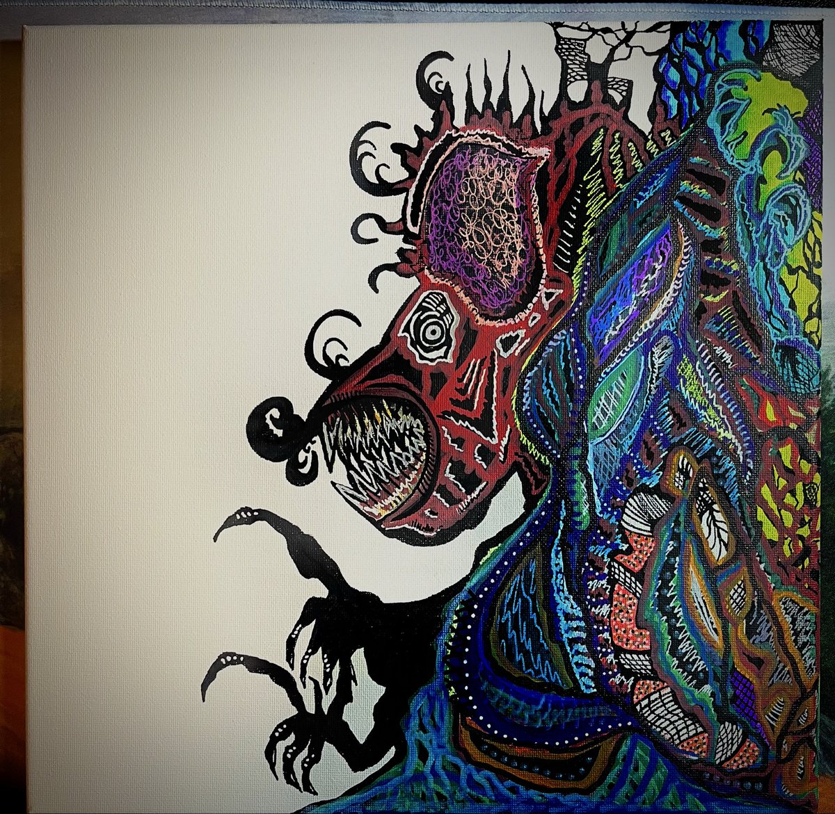crawfishcigs's tweet image. Dark artwork progress 3.