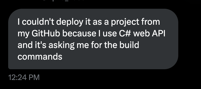 honour_can_code's tweet image. A @hnginternship  Intern that&apos;s also a @pxxl_space user texted me that he wanted to deploy his C# Project on pxxl, I had to use the past 8 hours to cook-up a custom deployment environment for it, 

You can now deploy C# projects on pxxl

cc @Apha_Base