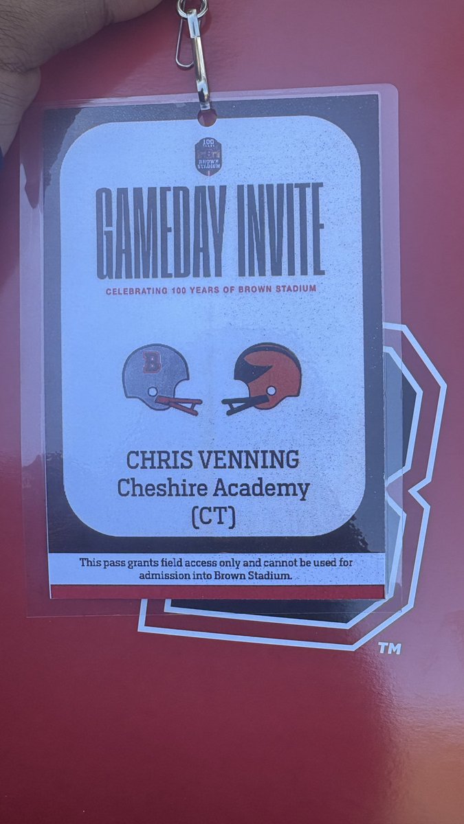 Thank you <a href="/BrownU_Football/">Brown Bears Football</a> and <a href="/coachDjackson1/">Darryl Jackson</a> for the gameday invite! I enjoyed my time here on campus and at the game, looking forward to the next time I’m here! <a href="/Coach_Mella/">Bill Mella</a> <a href="/KwadNotQuad/">Kwadir Delgado-McIntyre</a> <a href="/markecke/">Mark Ecke</a> <a href="/CoachBimpong88/">Jonathan Bimpong</a> <a href="/CAcatsFB1794/">Cheshire Academy Football</a> <a href="/ScoutingNE/">Coach Silva</a> <a href="/NE6FB_Recruits/">NE-Recruits</a> <a href="/Mass_Madness_/">Mass Madness Showcase</a>