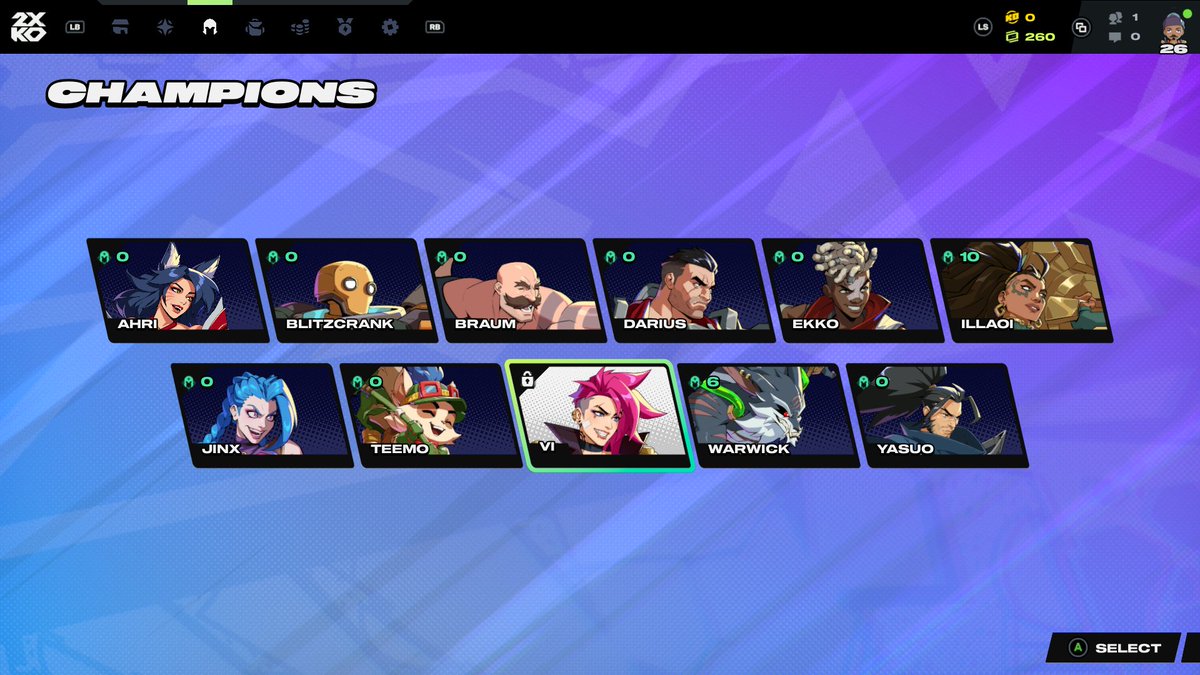 Very happy with how easy it's been to unlock characters in 2XKO

Between the initial champ unlock token, the one from "First Steps" challenges and then grinding Dailies/Weeklies for the other credits along with Combo Trials/Tutorials I've been able to unlock almost everyone