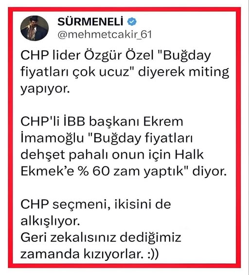 CHP varken başka belamı aranırmış Allah belamızı vermiş..