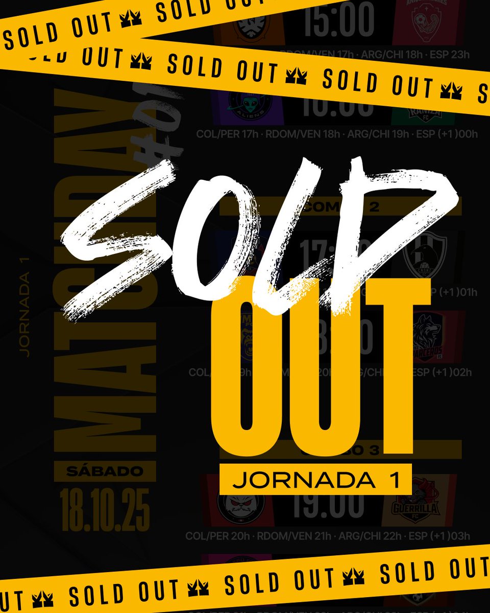 𝐒𝐎𝐋𝐃 𝐎𝐔𝐓 en El Domo 🏟️​

Gracias, familia. Haremos historia, una vez más 👏

#KingsLeagueOpenbank