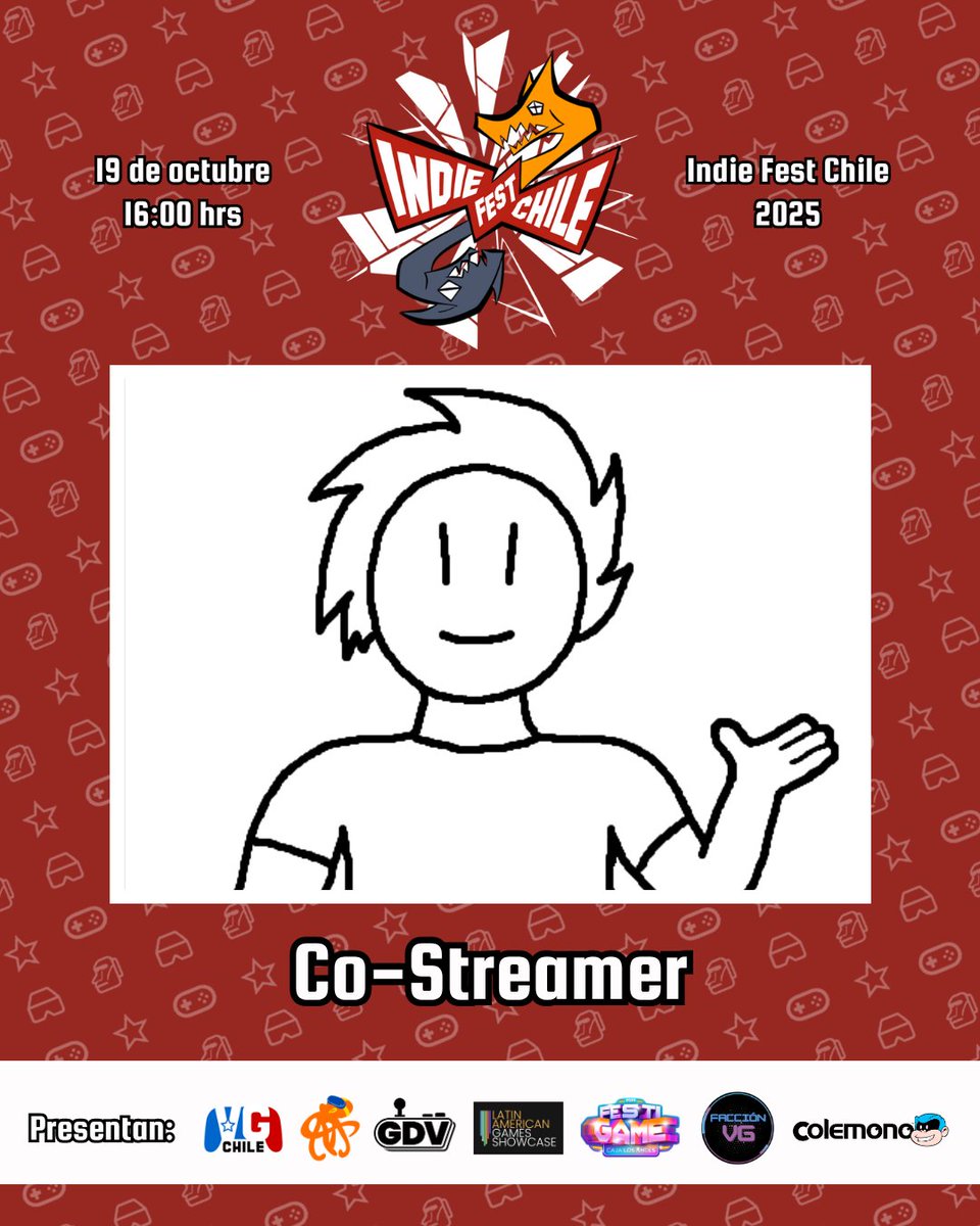 MAÑANA a las 16:00 en mi canal de youtube, estaré realizando una transmisión en conjunto a Indie Fest Chile, donde se hará un muestrario de nuevos juegos de desarrolladoras chilenas.