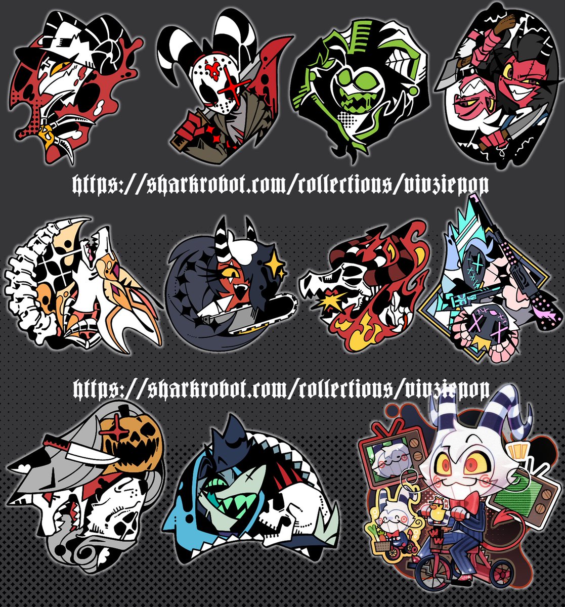 I made ❗82 ❗little Halloween goodies this year—don’t miss them! 👻
Head over to Sharkrobot for all the spooky new merch!🎃💉
#HelluvaBoss #Halloween