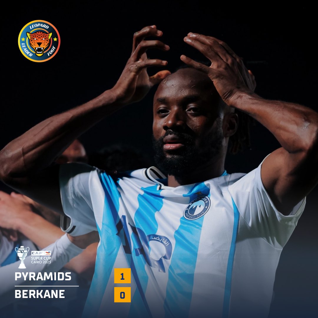 🇪🇬 [𝑪𝑨𝑭 𝑺𝒖𝒑𝒆𝒓 𝑪𝒖𝒑] Mayele porte encore Pyramids ! 

Grace à un but de Fiston Mayele, Pyramids remporte la Super Coupe de la CAF pour la première fois de son histoire. Le club égyptien s’est imposé (1️⃣-0️⃣) contre Berkane. 

L’international congolais poursuit sur sa