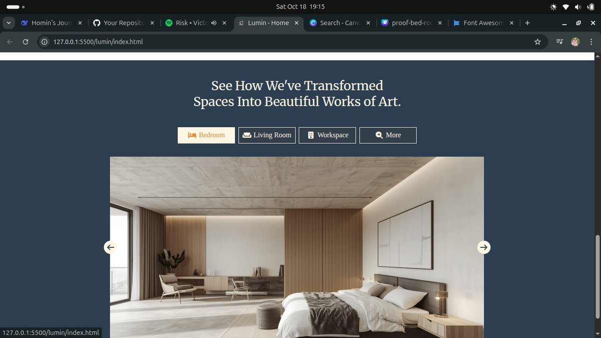 homin_X_dev's tweet photo. Update on the LuminSpace webpage. New section added, a section that serves as proof of work. Everything is being done with HTML and CSS, can't wait to start learning #javascript #js #buildinpublic #HTML #CSS #WebDevelopment #developer https://t.co/2ntVx5clw4