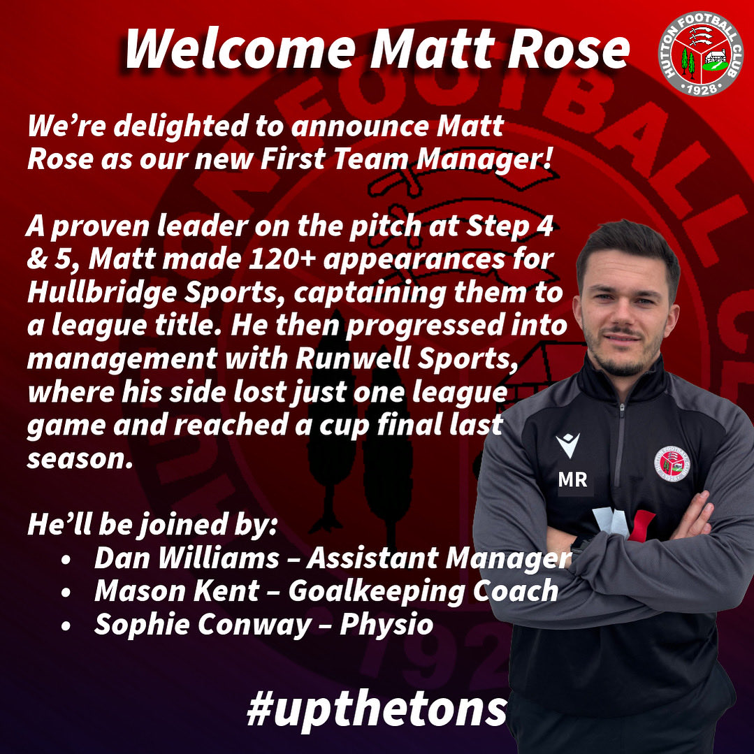 New 1st team manager! 🔴⚪️
