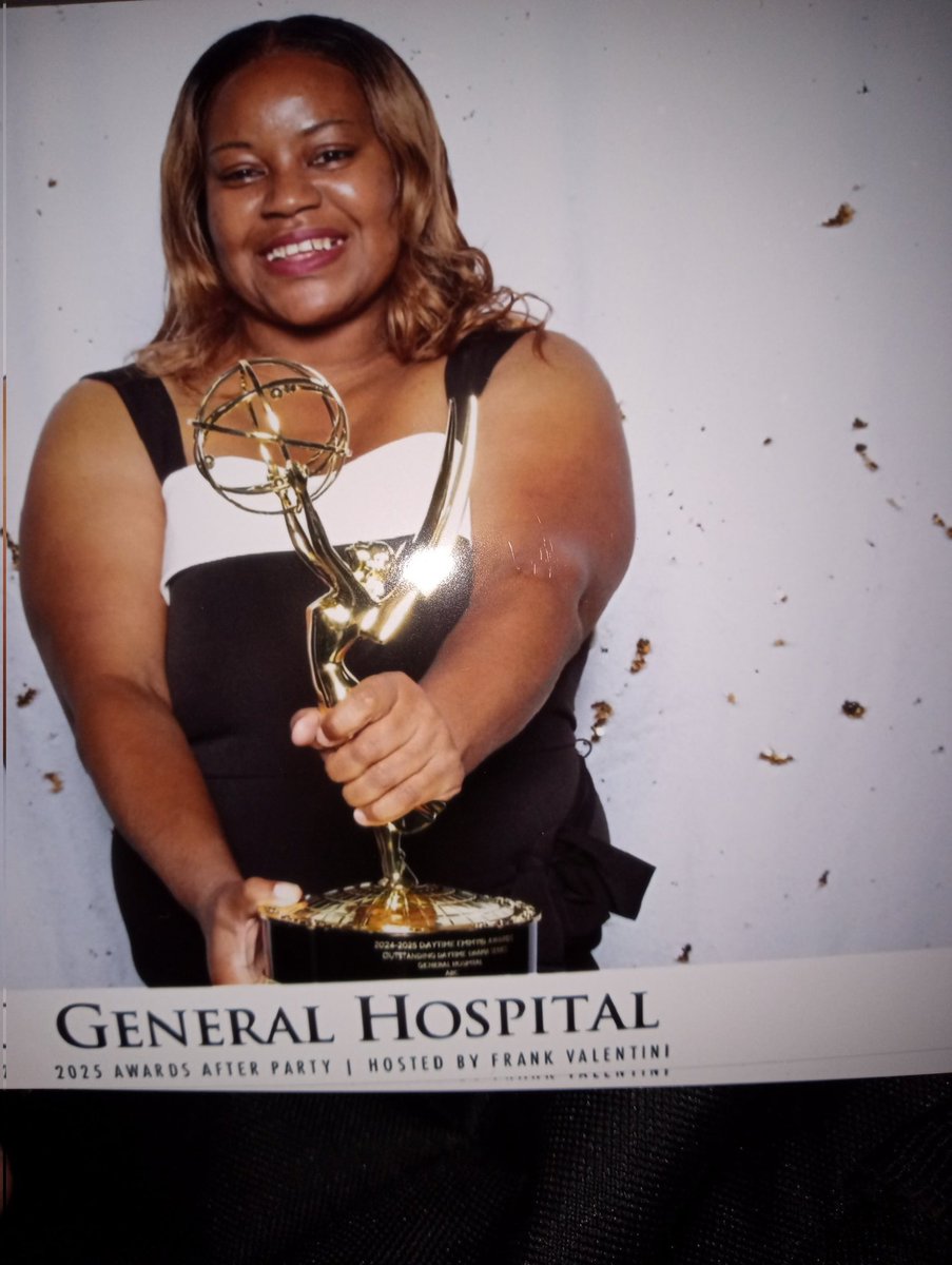 Yup I am now an 7 time Emmy award holder baby! I'm going for my 8th haha #DaytimeEmmys #GH