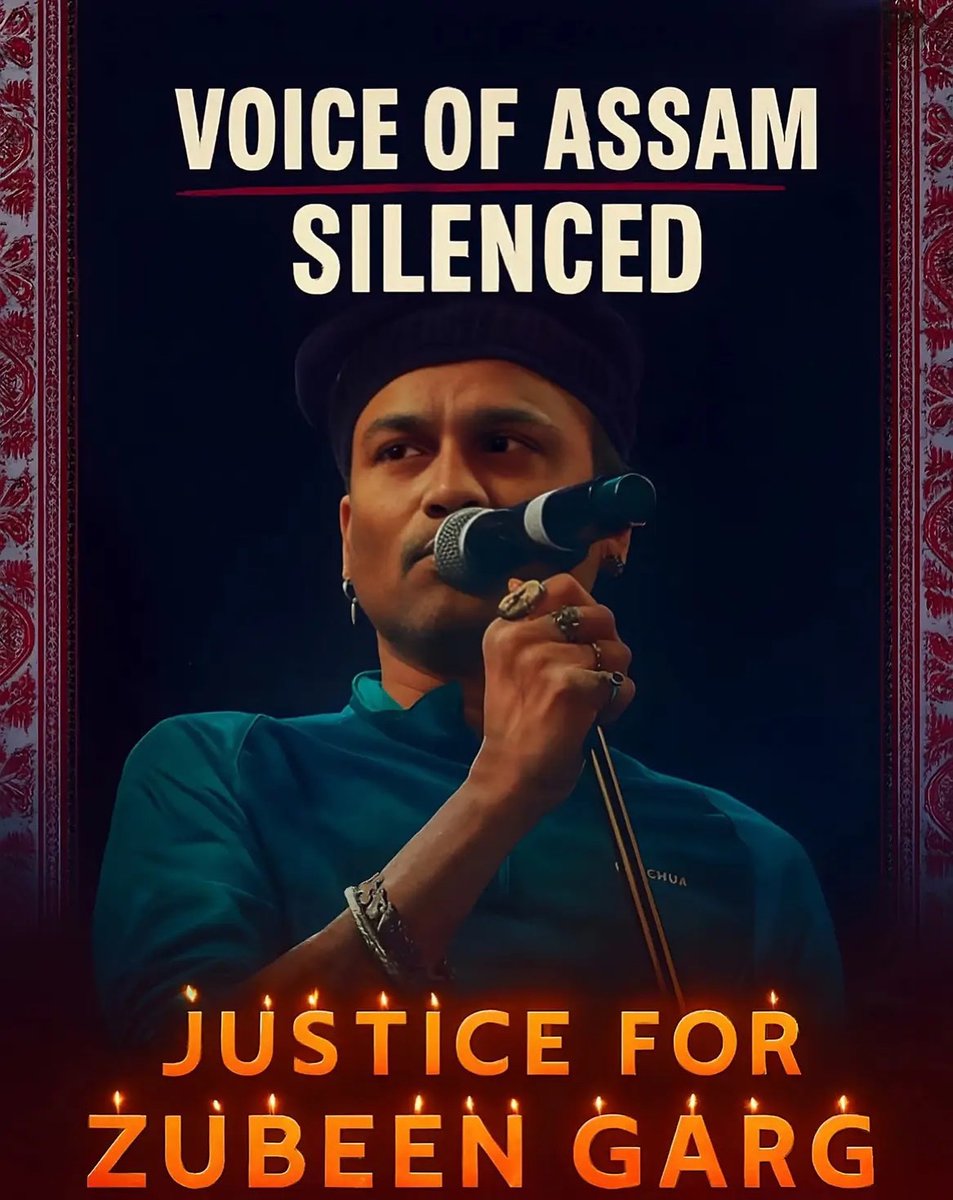 angkashyap's tweet photo. #JusticeForZubeenGarg https://t.co/Z2SezurG63