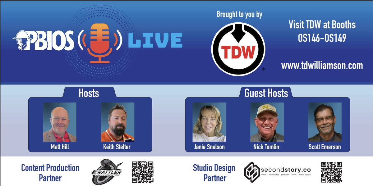PBIOS's tweet image. Take 1: sketchy details 🤦‍♂️
Take 2: fixed it 😅
Final cut: the perfect invite to #PBIOS2025

Thanks to Matt Hill, Keith Stelter &amp;amp; Scott Emerson — PBIOS Live Sponsor TD Williamson and studio partners Rattler Media &amp;amp; Second Story Co.

📍Odessa TX | Oct 21–23

youtube.com/watch?v=ujanO2…