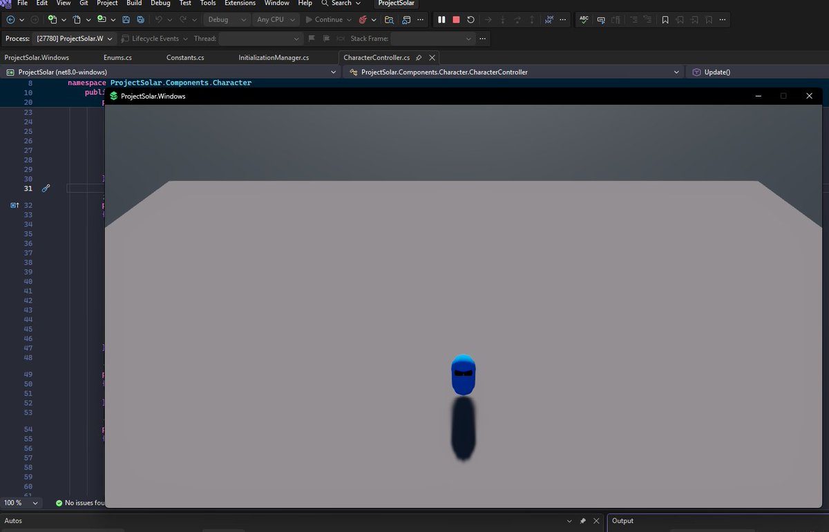 Acissathar's tweet image. Now that I'm back home and messing with Stride some more, another thing I'm enjoying is that I don't have to use the editor all the time. I can just build and run the Solution directly to test things out, completely removing that overhead.
#stride3d #stride #gamedev #indiedev