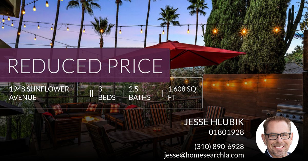 AgentJesse1's tweet photo. 📍 Reduced Price 📍 This recently reduced home at 1948 Sunflower Avenue in Los Angeles won't last long, so, don't wait to set up a showing! Reach out here or at (310) 890-6928 for more information!

DRE# 01801928 #Berk... https://t.co/gQKhZXaA21 https://t.co/MYwmzaLZOB