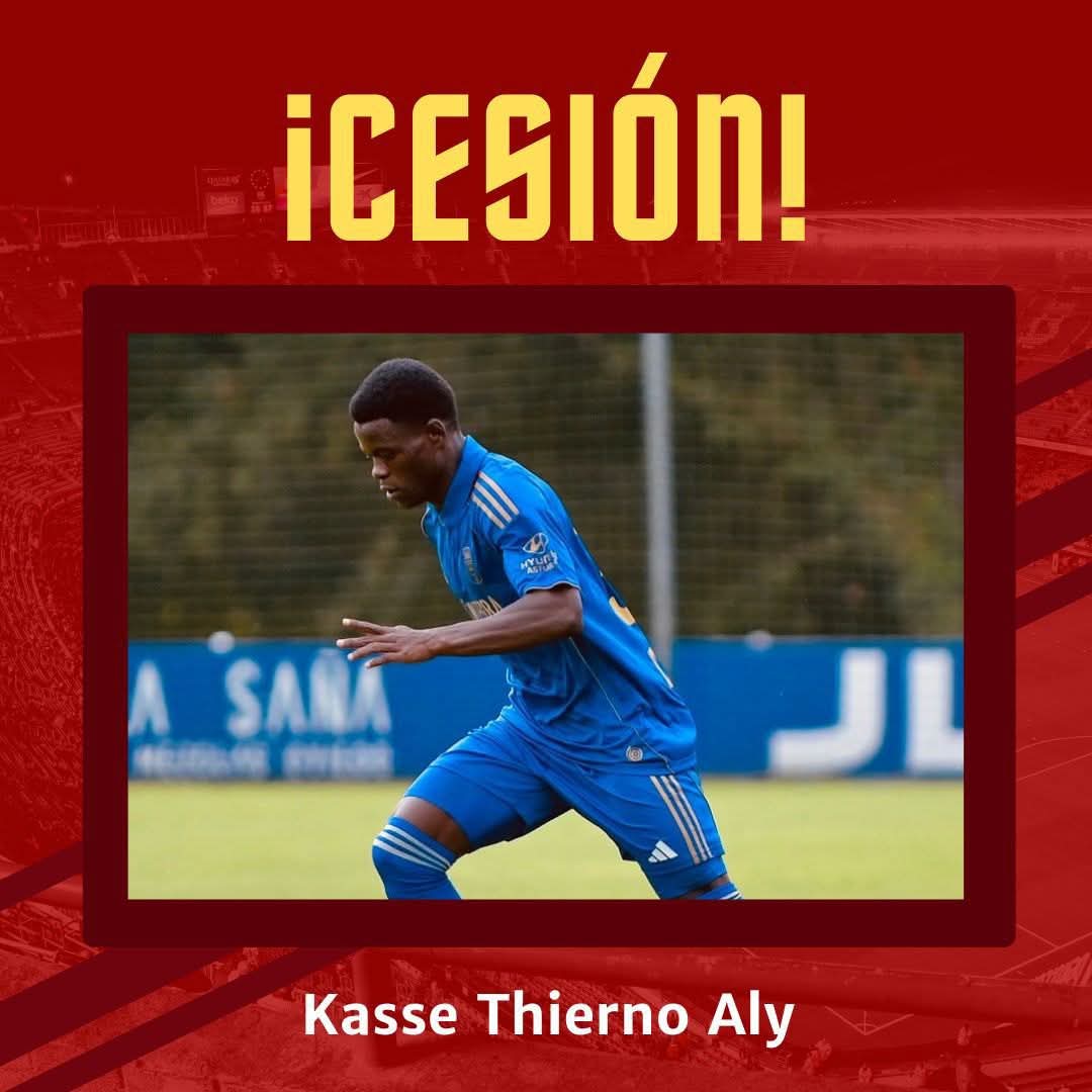 | FICHAJES TEMPORADA 25/26
L’Entregu CF y el Real Oviedo han llegado a un acuerdo para la cesión de Kasse Thierno Aly hasta final de temporada.
El joven lateral, procedente del conjunto carbayón, destaca por su potencia física, velocidad y proyección ofensiva. 
Bienvenido, Kasse