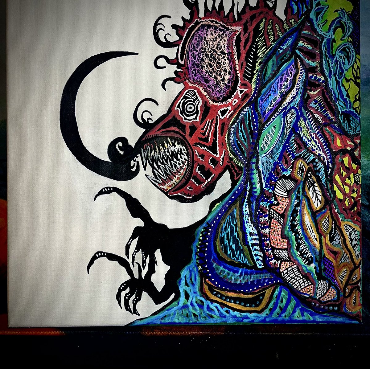 crawfishcigs's tweet image. Dark artwork progress 4.