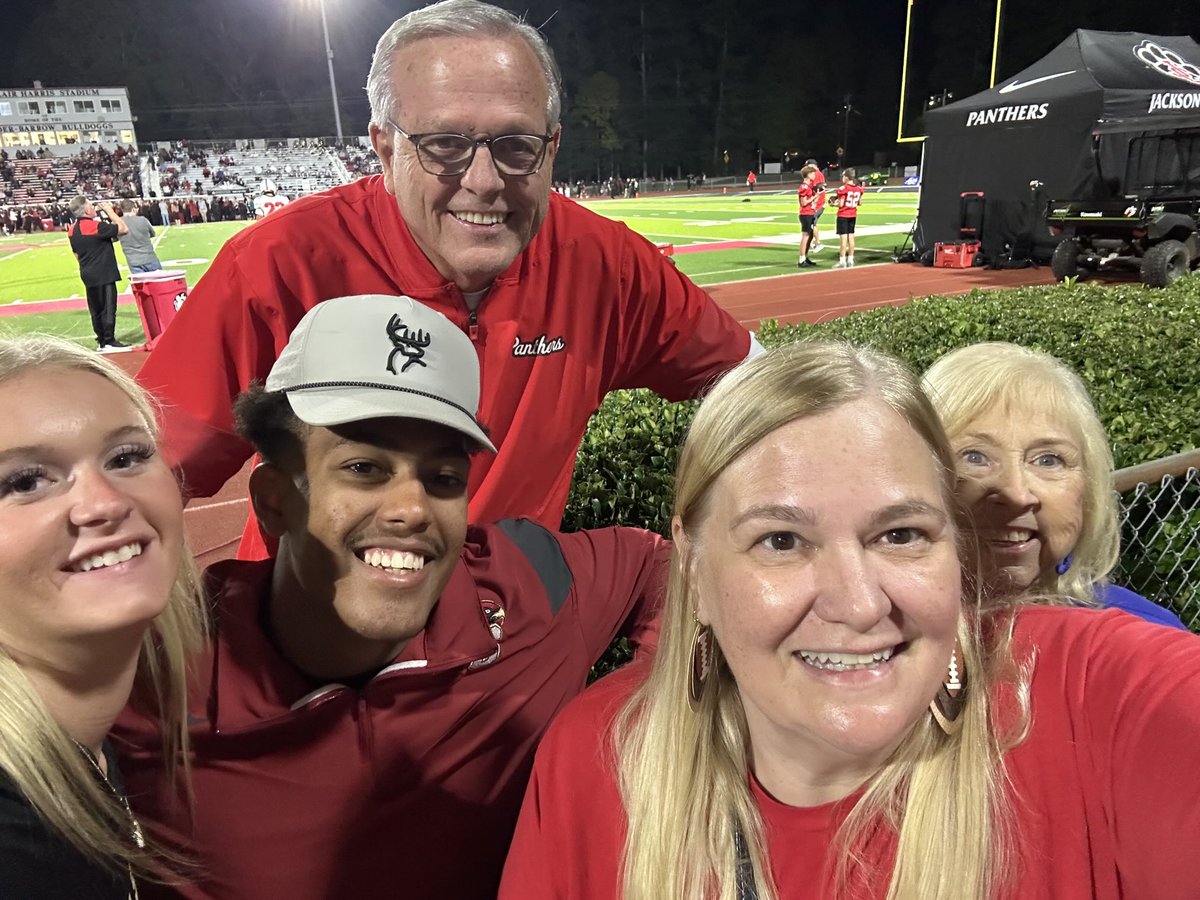 Always amazed who you’ll see at a High School football game on Friday night.