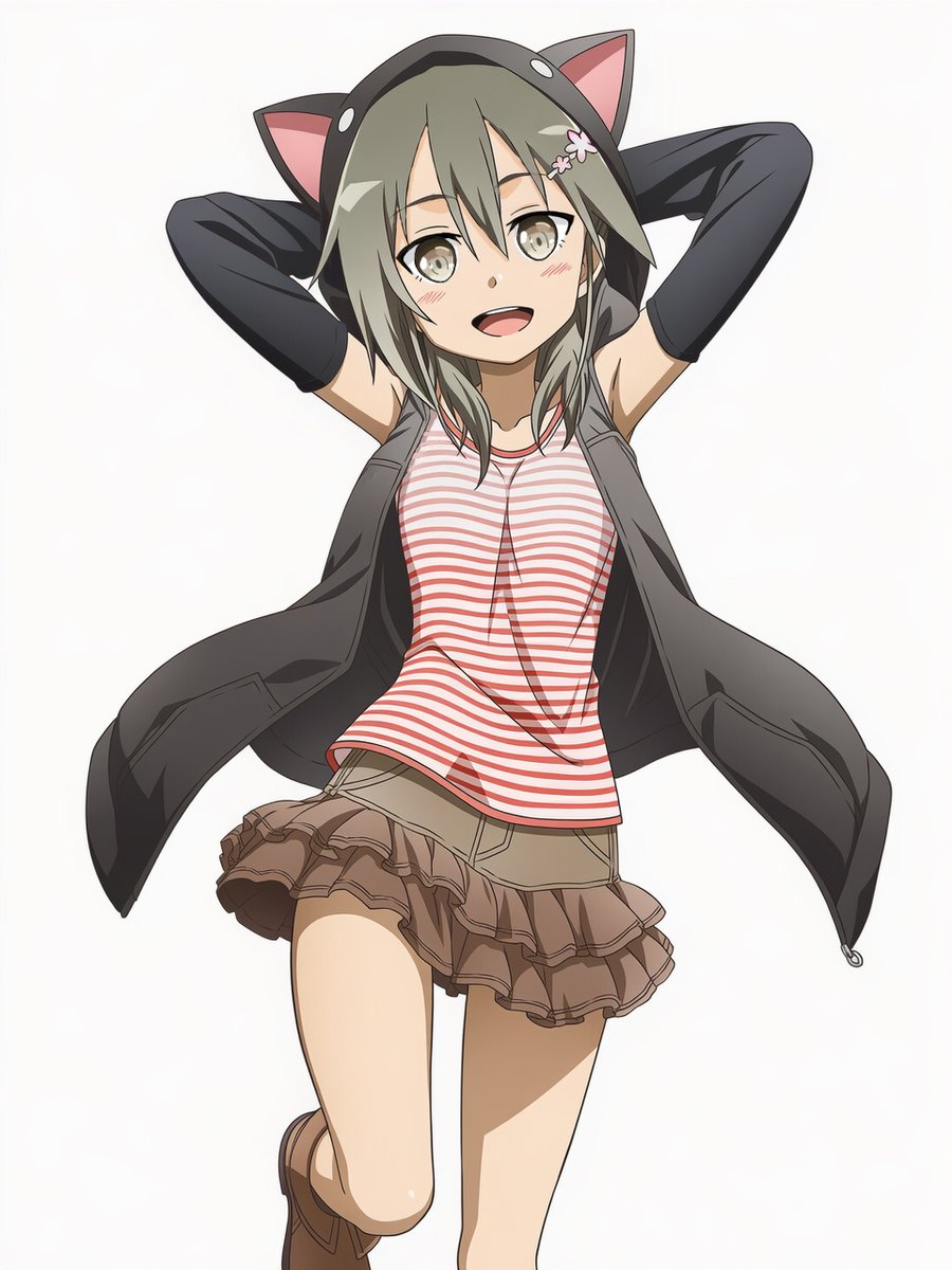 普段スカートを穿いたり脚を出さないキャラが、
ミニスカを穿いて視線誘導させるの良いですよね（唐突）
#yuyuyu #ゆゆゆ