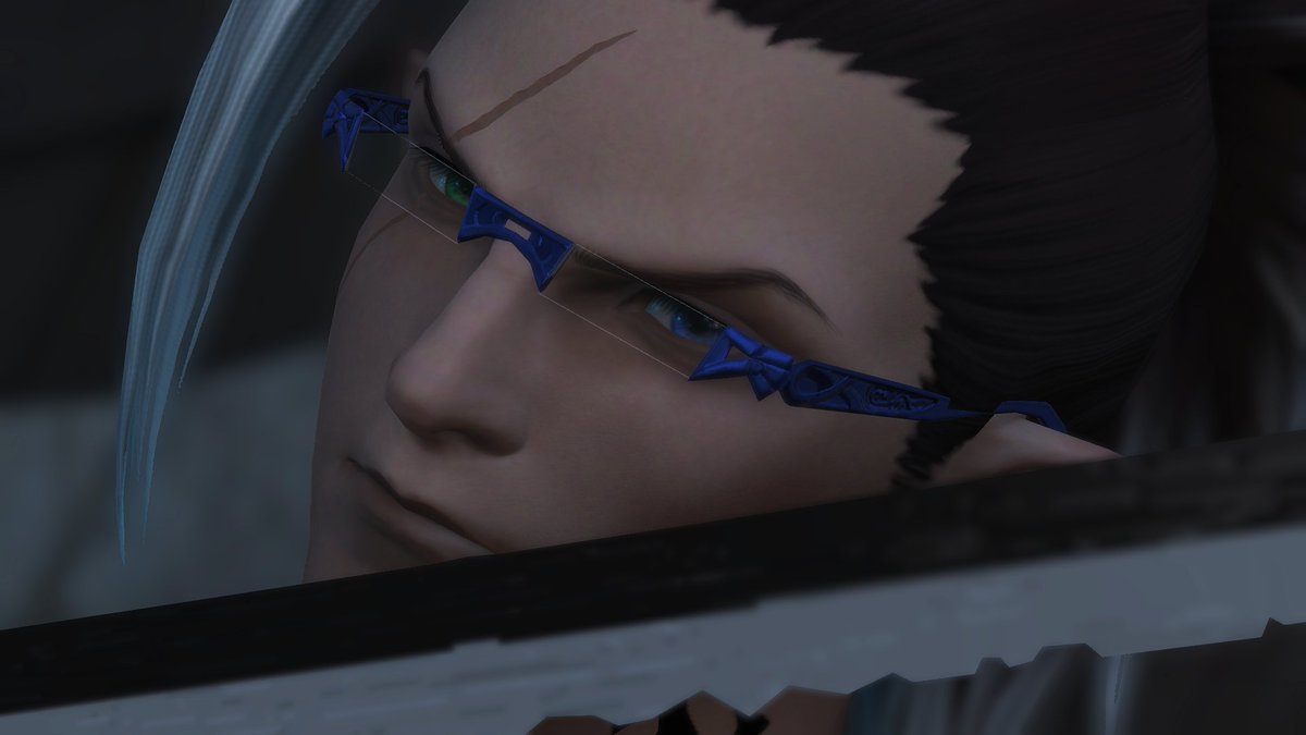 Captawsom3Ffxiv's tweet photo. "Behind glass and glare, a storm brews in silence" https://t.co/wwP5XrFAXG