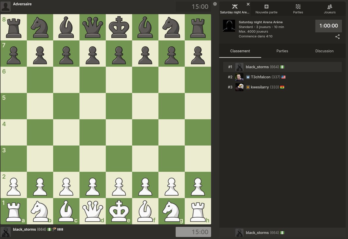 thecyberdevhq's tweet image. You're welcome to join. Happy week-end
chess.com/play/arena/449…
@zoecyber001 @emmazontech1